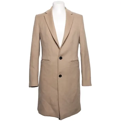 Coat (Beige) from Zara Man Elastane, Polyester, Viscose