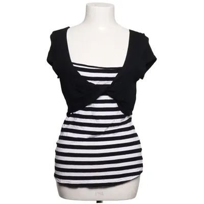 Nursing blouse (Black, White) Elastane, Viscose