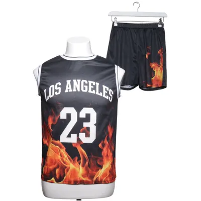 Sæt (Sort, Orange, Rød) fra Los Angeles Elastan, Polyester