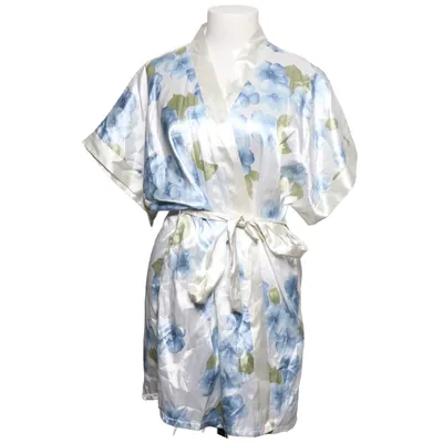 Morgonrock (Blå, Vit, Flerfärgad) från High Fashion Polyester