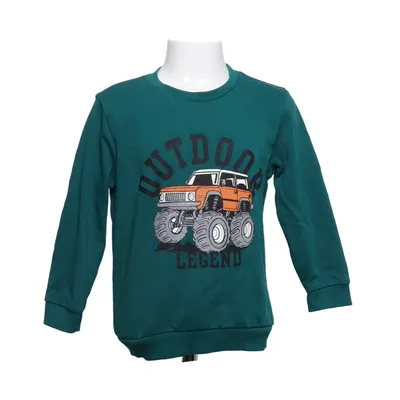 Sweatshirt (Green, Multicolored) from LC Waikiki Cotton