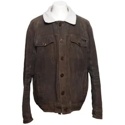 Shearling jas (Bruin) van Mustang True Denim Katoen