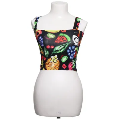 Crop top (Svart, Flerfärgad) från Stieglitz Elastan, Viskos