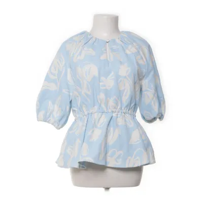 Peplumtopp (Blå, Vit) från Stine Goya Bomull, Elastan, Polyester