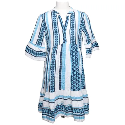 Robe (Bleu, Blanc, Multicolore) de Happy Girls Coton