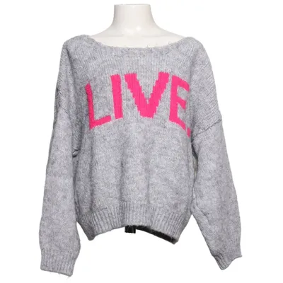 Sweater (Gray, Pink) from Selected Touch Acrylic, Polyester, Viscose, Wool