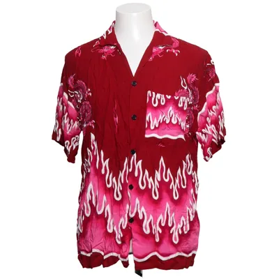 Kortærmet skjorte (Rød, Pink, Flerfarvet) fra Lockvel Viscose