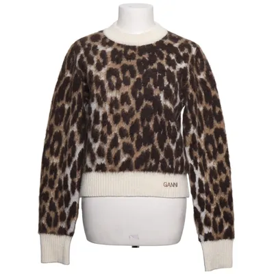 Pull-over (Marron, Blanc) de Ganni Laine d'alpaga
