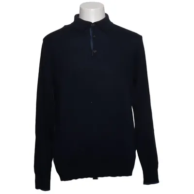Pull-over (Bleu) de Hackett Mayfair Cachemire, Laine de mouton, Soie