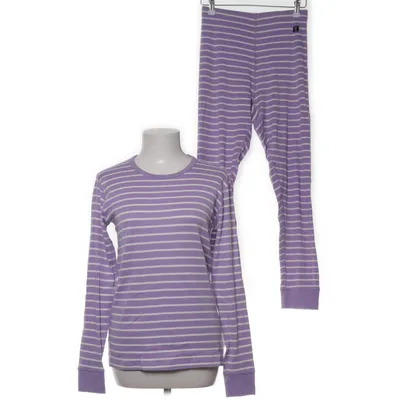 Pyjamas (Lila, Vit) från Polarn O. Pyret Ekologisk bomull