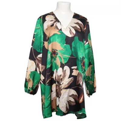 Kjole (Grøn, Sort, Beige, Flerfarvet) fra Amy Polyester