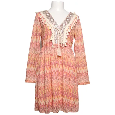 Jurk (Oranje, Roze, Meerkleurig) van Azara Polyester