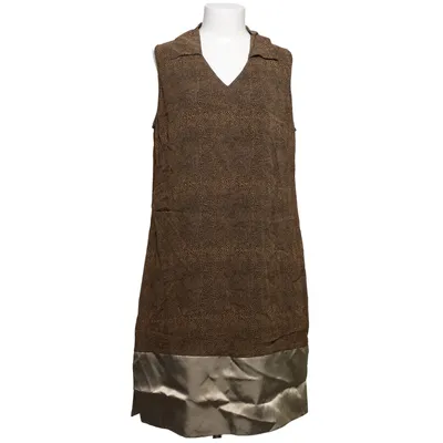 Jurk (Bruin, Beige, Zwart) van Greenhouse Polyester, Viscose