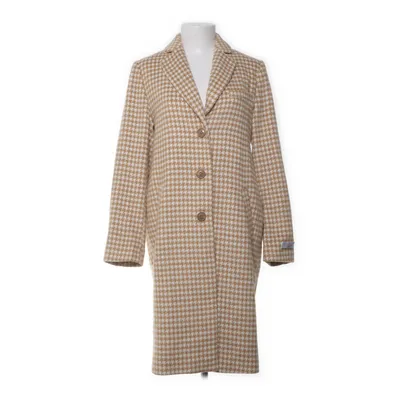 Coat (Beige, White) from Gianni Feraud Polyester, Viscose