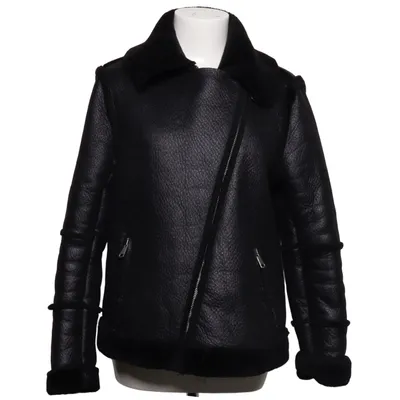 Shearlingjakke (Sort) fra Susy Mix Polyester