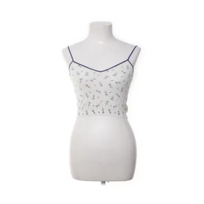Crop top (White, Multicolored) from Zara Cotton, Nylon