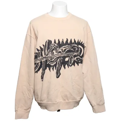 Sweatshirt (Beige, Noir) de Travis Scott Coton