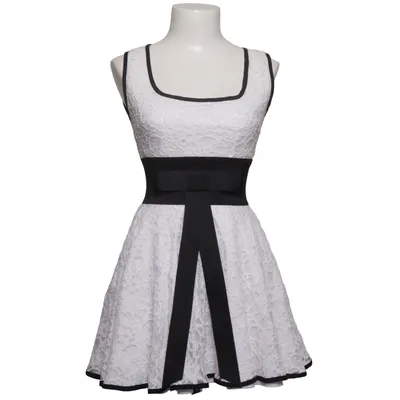 Robe de cocktail (Blanc, Noir) de Jones + Jones Coton, Polyester