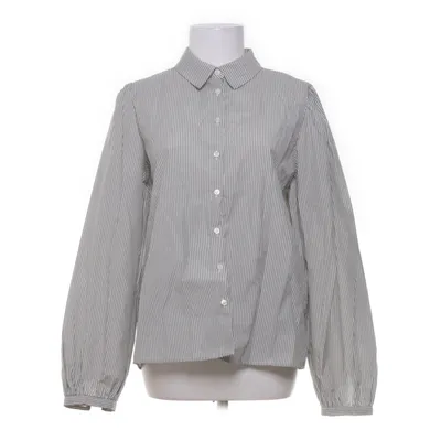 Blouse (Wit, Blauw) van Soyaconcept Organisch katoen, Gerecycled polyester