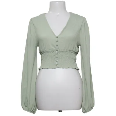 Bluse (Grøn) fra Monki Elastan, Polyester