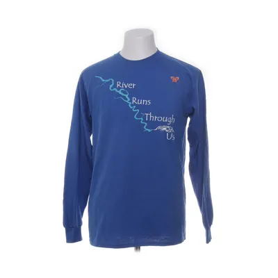 Långärmad t-shirt (Blå) från Gildan Bomull