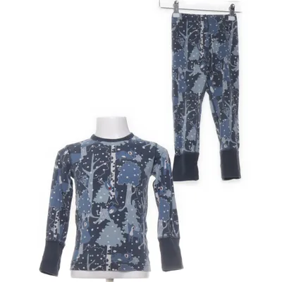 Pyjama (Blauw, Meerkleurig) van Polarn O. Pyret Elastaan, Organisch katoen