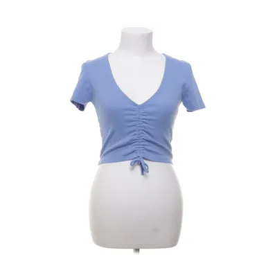 Top (Blauw) van Zara Katoen, Elastaan, Polyurethaan