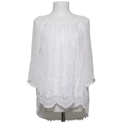 Blouse (Blanc) de Blossun Élasthane, Soie, Viscose