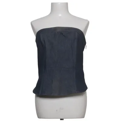 Tube top (Blauw) van Mrs. Foxworthy Katoen, Elastaan, Polyester