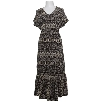 Maxi jurk (Zwart, Beige) van Geisha Viscose