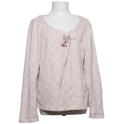 Cardigan (Pink, White) from Loéil Cotton