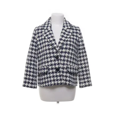 Blazer (Blue, White) from ESPRIT Acrylic, Cotton, Polyester, Viscose