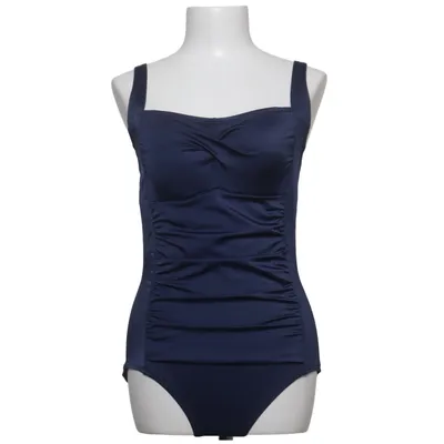 Maillot de bain une pièce (Bleu) de Eco Élasthane, Polyamide, Polyester