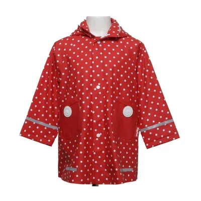 Regnjakke (Rød, Hvid) fra Playshoes Polyester, Polyurethan
