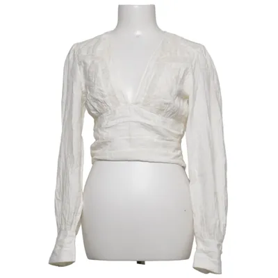 Blouse (White) from Zara Cotton