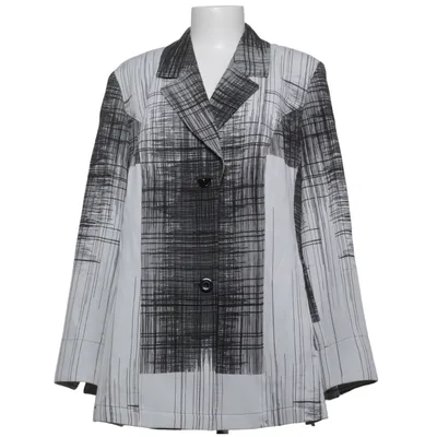 Blazer (Noir, Blanc) de Chalou Acétate, Coton, Polyester, Viscose