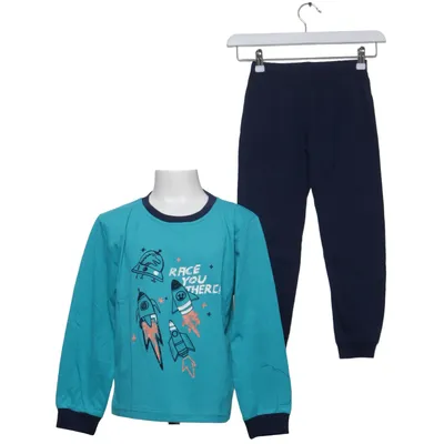 Pyjama (Blauw) van N-Feel Katoen, Polyester