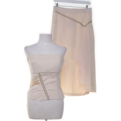 Set (Egret Mesh Skirt) från VILA Clothes Elastan, Nylon, Polyester