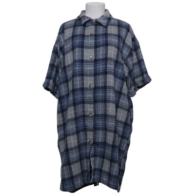 Flannel skjorte (Blå, Grå, Hvid) fra Freequent Polyester