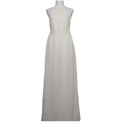 Robe dos-nu (Blanc) de Make Way Polyester