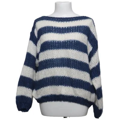 Pull-over (Bleu, Blanc) de Design by Si Acrylique, Mohair, Polyamide