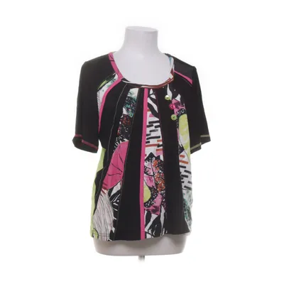Top (Black, Multicolored) from Pause Café Elastane, Linen, Polyamide, Viscose