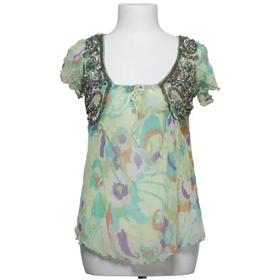 Top (Green, Multicolored) from Antik Batik Silk