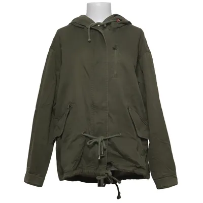 Parka (Groen) van IQ+ Berlin Katoen, Zijde, Viscose