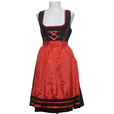 Dirndl (Noir, Rouge) de Fuchs Trachtenmoden Polyester