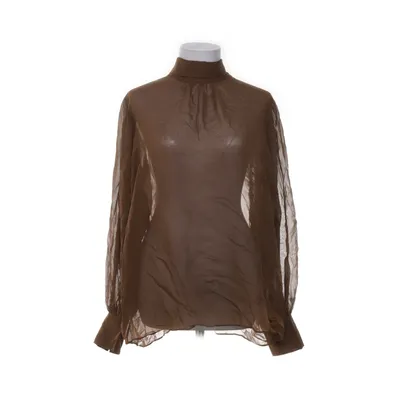 Pussy bow blouse (Brown) from Marville Road Silk