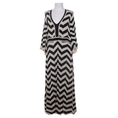 Maxi dress (Black, Beige) from Indiska Cotton, Viscose
