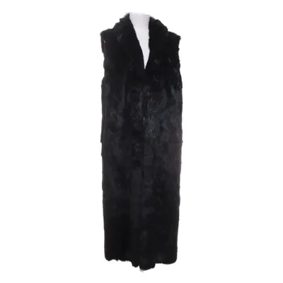 Bont gilet (Zwart) Konijnenbont