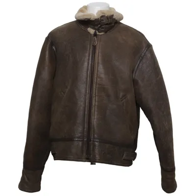 Shearling jas (Bruin) van Trapper Leer