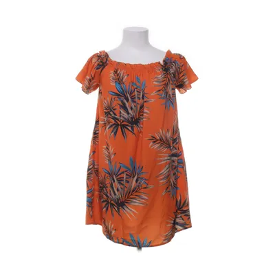 Jurk (Oranje, Meerkleurig) van Shein Elastaan, Polyester